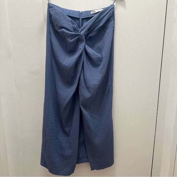 NWT Zara ruched cotton skirt - Picture 1 of 4